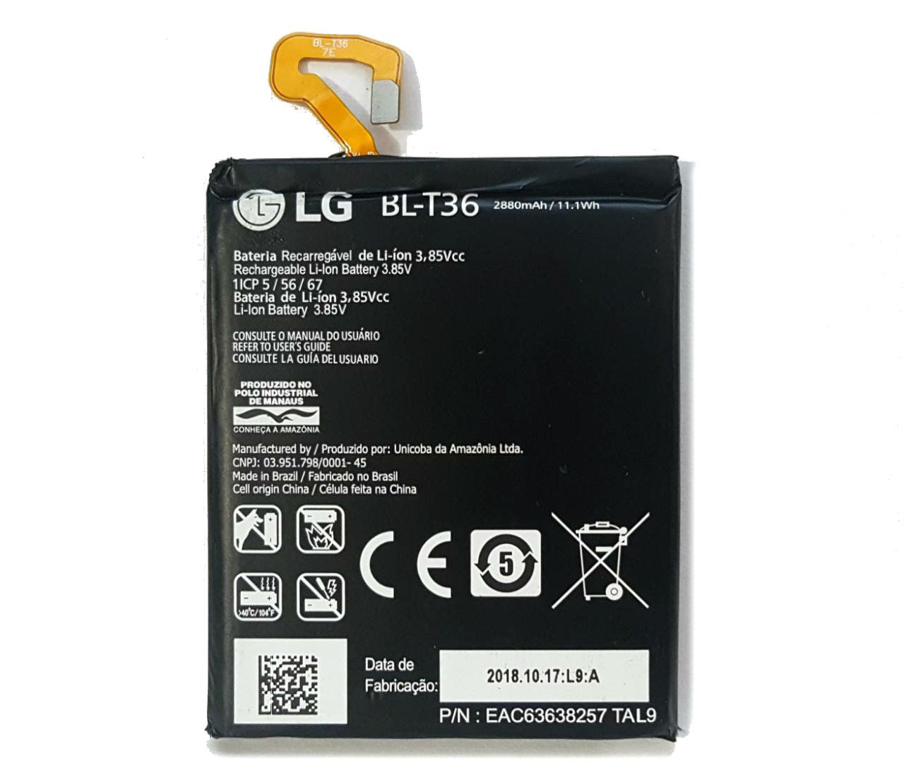 Troca de bateria LG K10 2018