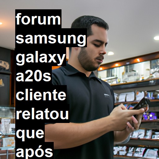 SAMSUNG GALAXY A20S - CLIENTE RELATOU QUE APÓS ATUALIZAÇÃO O APARELHO SÓ FICA SEM REDE RECONHECE CHIP MAS NÃO DÁ SINAL | ConsertaSmart 