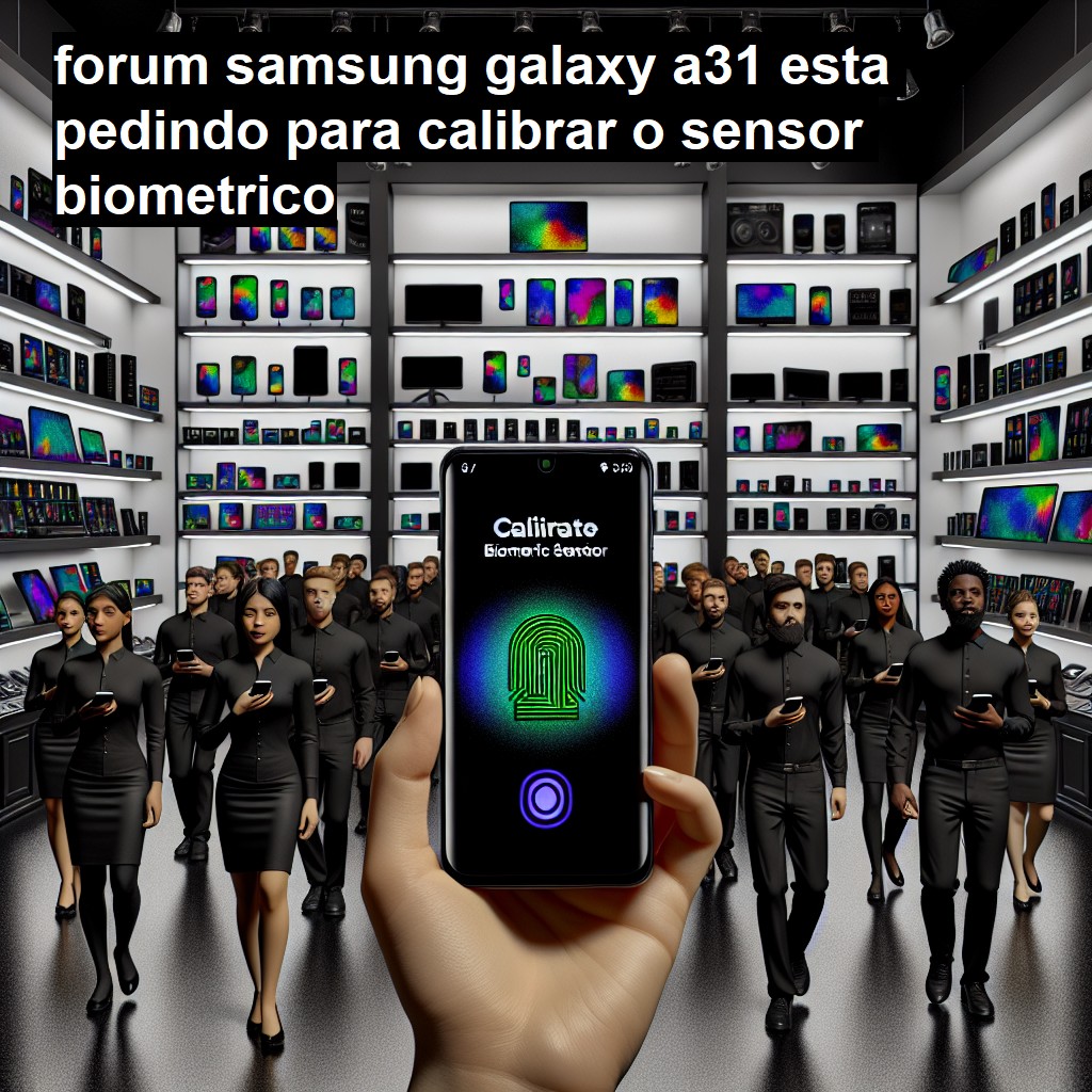 SAMSUNG GALAXY A31 - ESTA PEDINDO PARA CALIBRAR O SENSOR BIOMETRICO | ConsertaSmart 