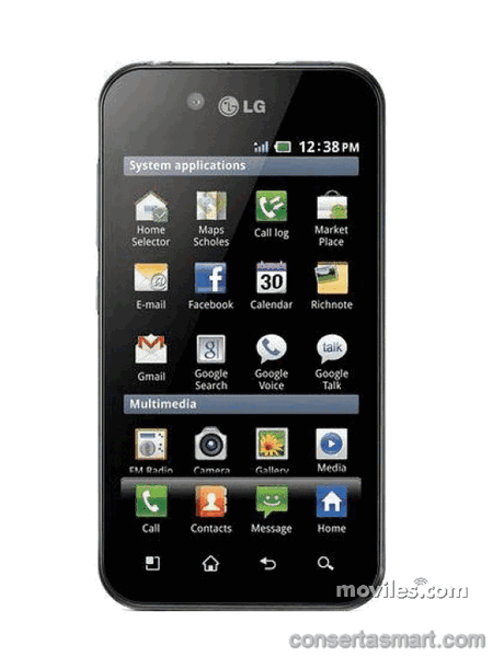 La musica e la suoneria non funzionano LG optimus Black