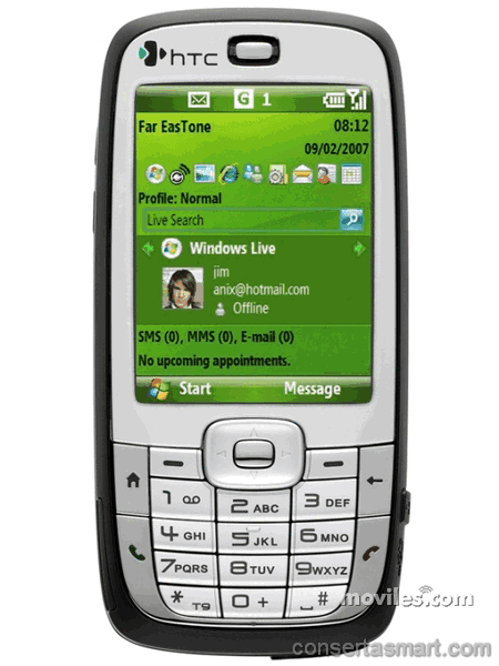 TouchScreen não funciona ou está quebrado HTC S710