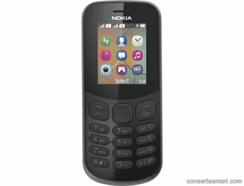 botão ruim emperrado Nokia 130