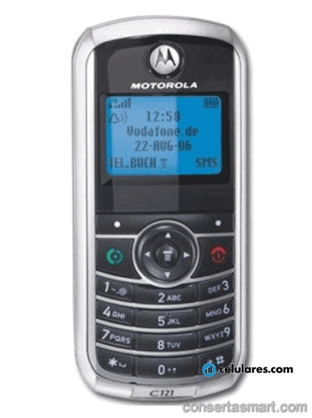 câmera não funciona Motorola C121