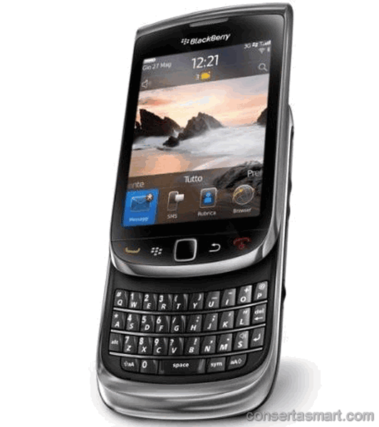 display branco listrado ou azul RIM BlackBerry Torch 9800