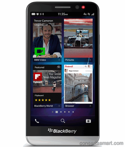 esquentando BlackBerry Z30