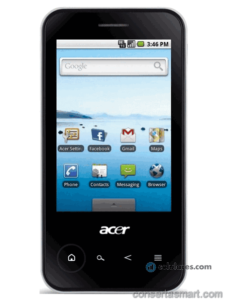 não liga Acer beTouch E400