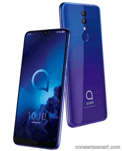 não sai som Alcatel 3