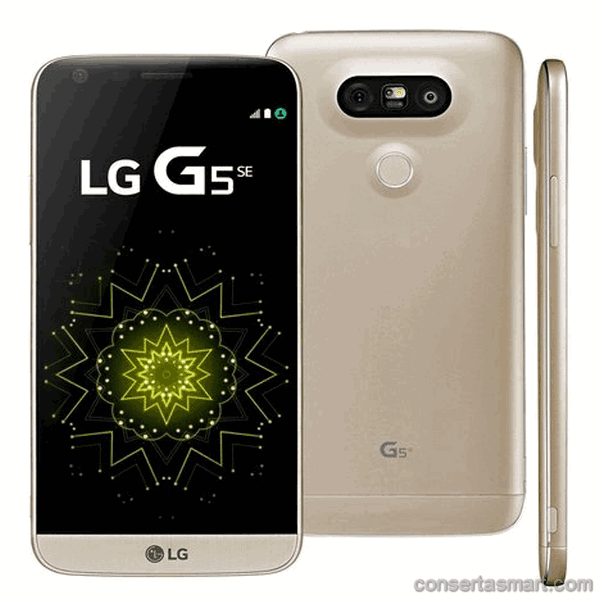 não sai som LG G5