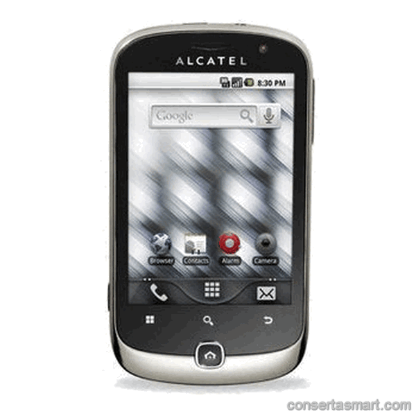 problema em aplicativo erros de software Alcatel One Touch 990