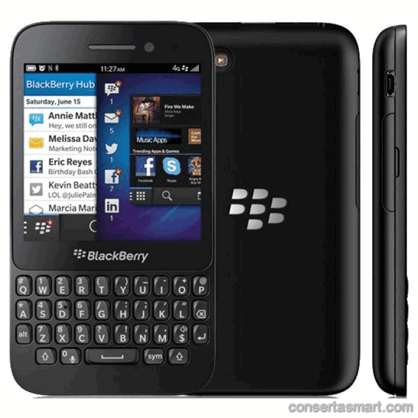 solda fria BlackBerry Q5